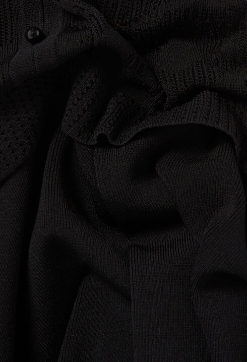 Strickkleid mit Blumenmuster