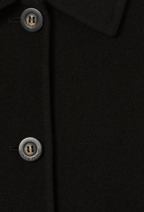 Kurze Jacke mit Hemdkragen