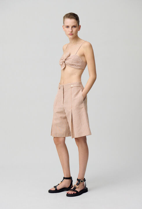 Gestreiftes Bandeau-Top
