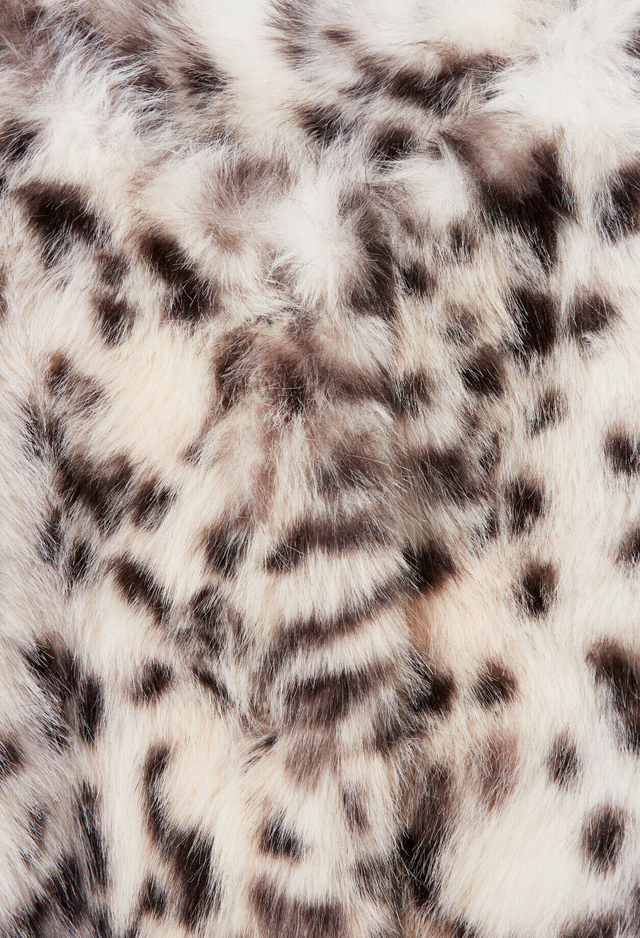 Webpelzmantel mit Leopardenmuster