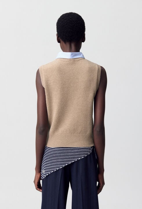 Ärmelloser Pullover