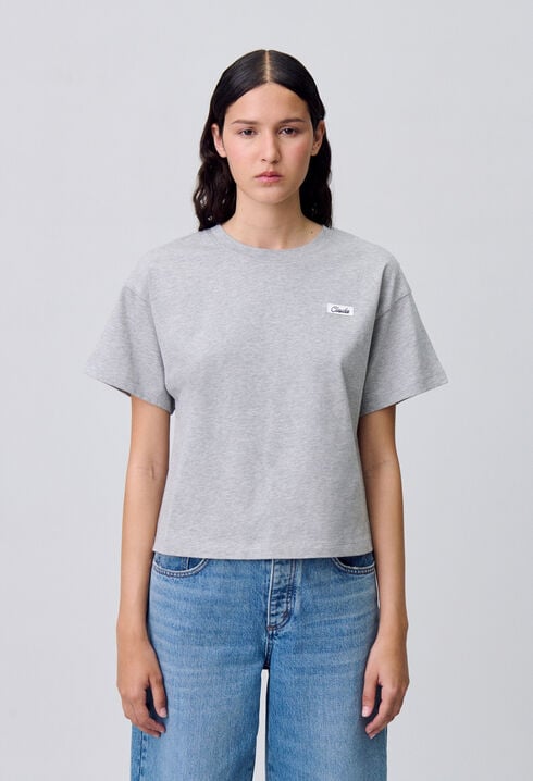 Weites Baumwoll-T-Shirt