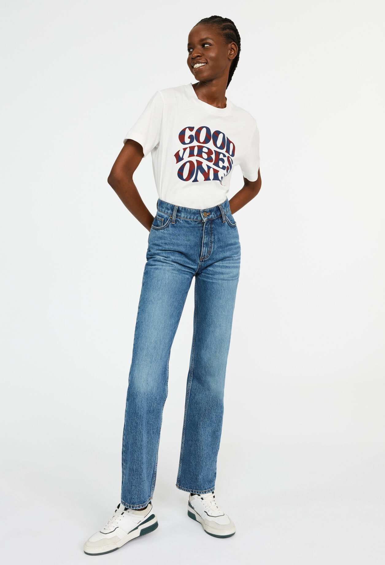 T-Shirt mit Siebdruck-Print
