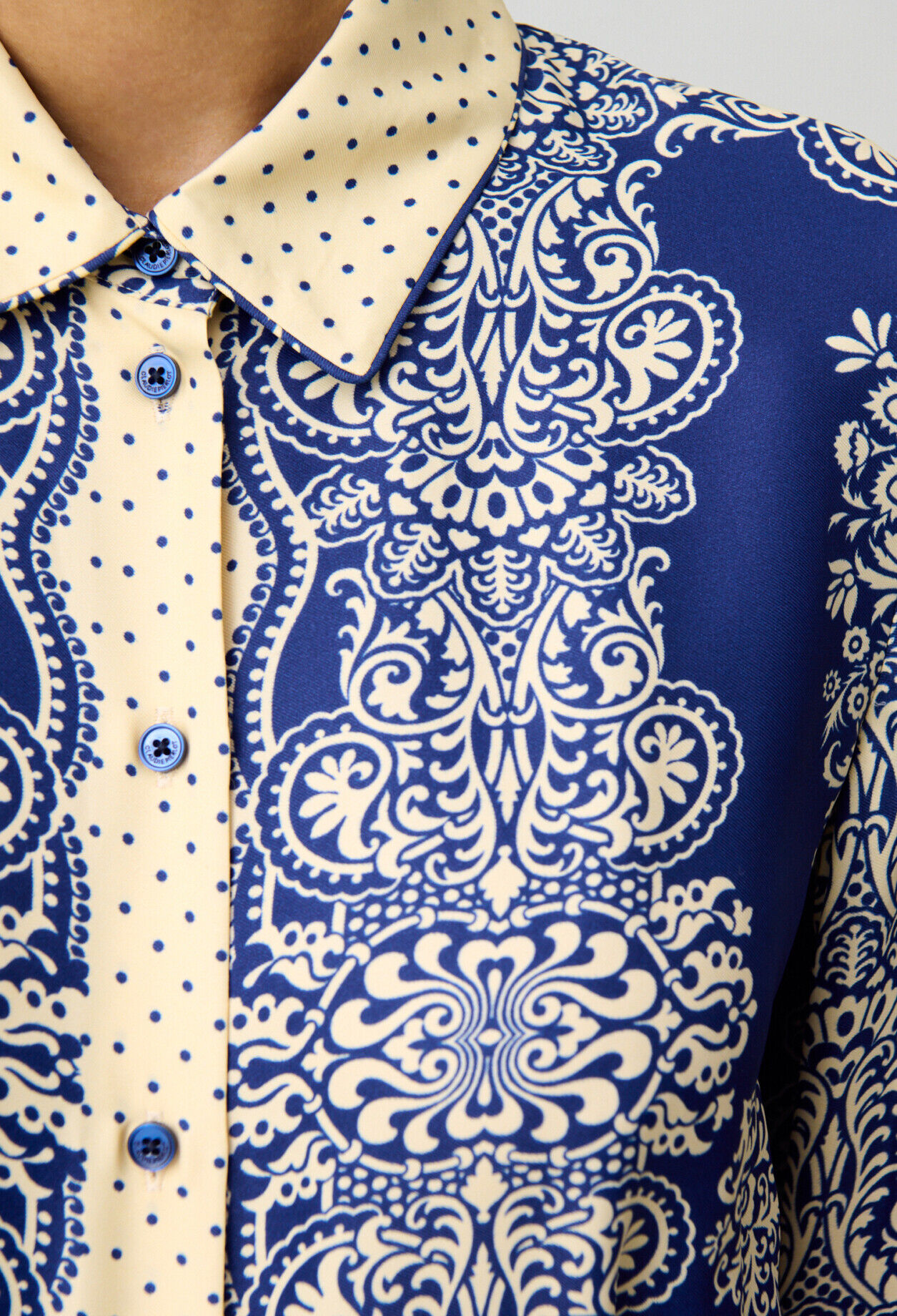Bedrucktes langes Kleid