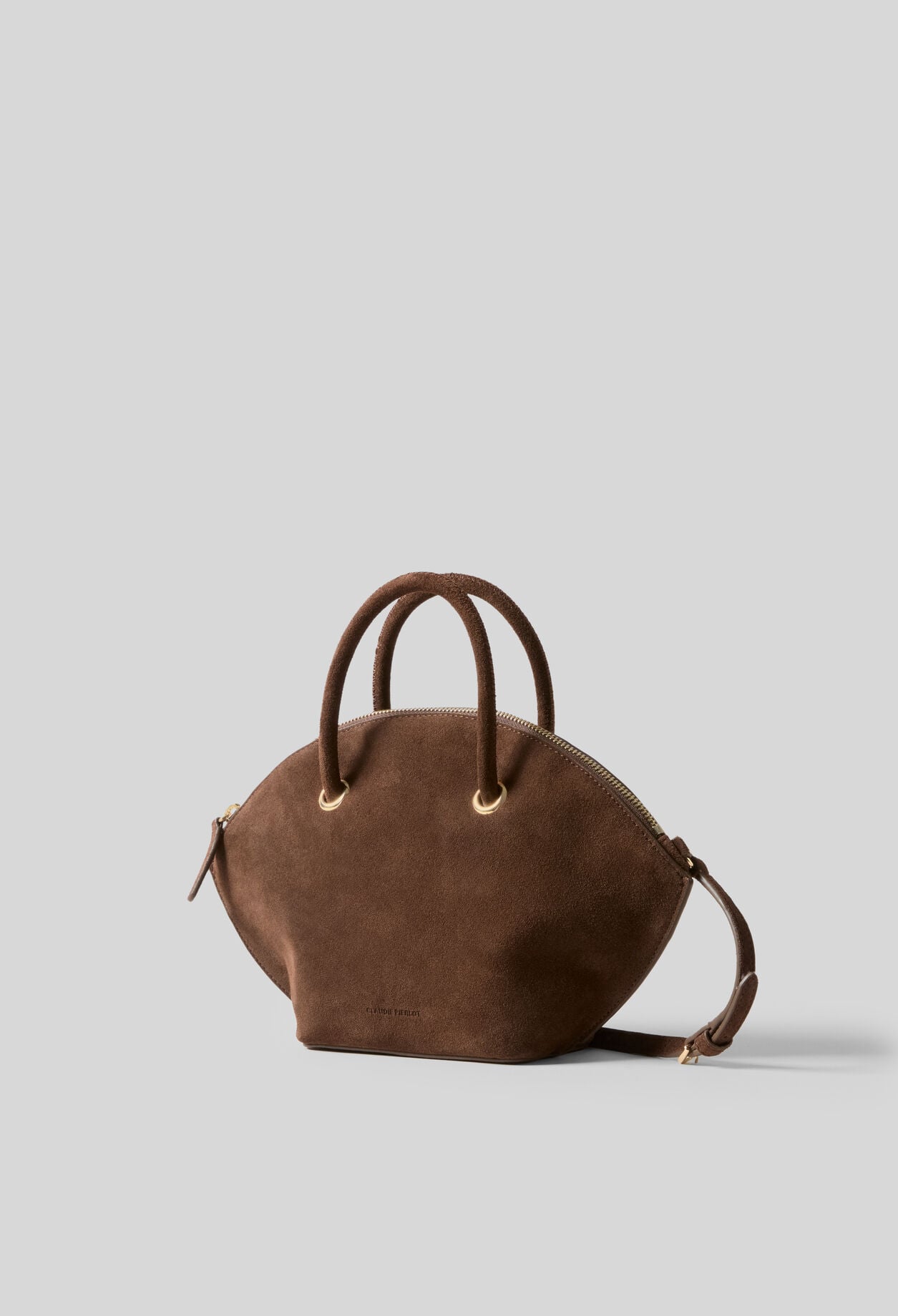 Weiche Velourslederhandtasche