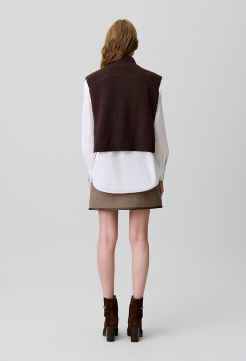 Ärmelloses Stricktop