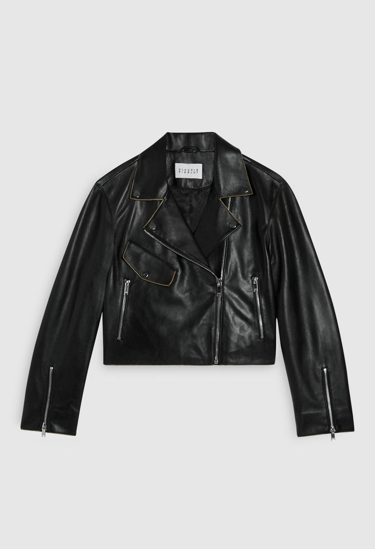 Blouson im Biker-Look  Öko-Leder