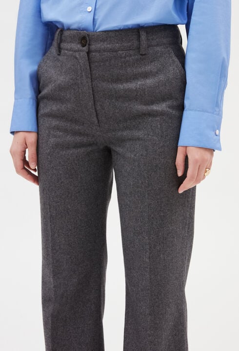 Flare-Hose, grau meliert