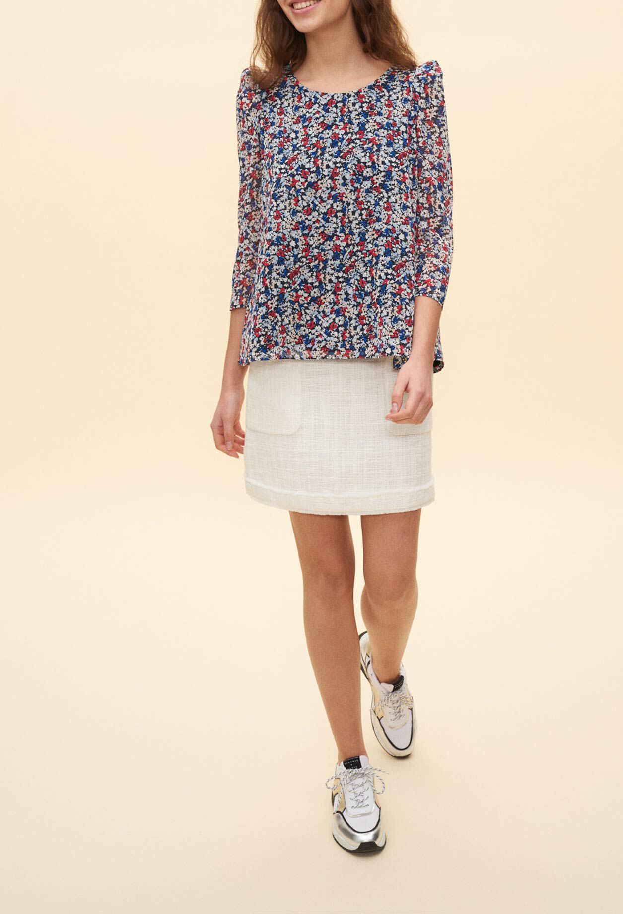 Bluse mit Blumenmuster