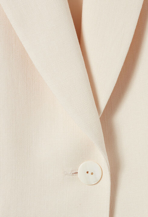 Elfenbeinfarbener Anzug-Blazer