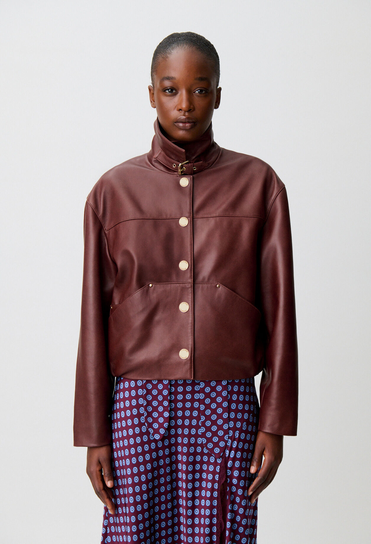 Kurze Lederjacke