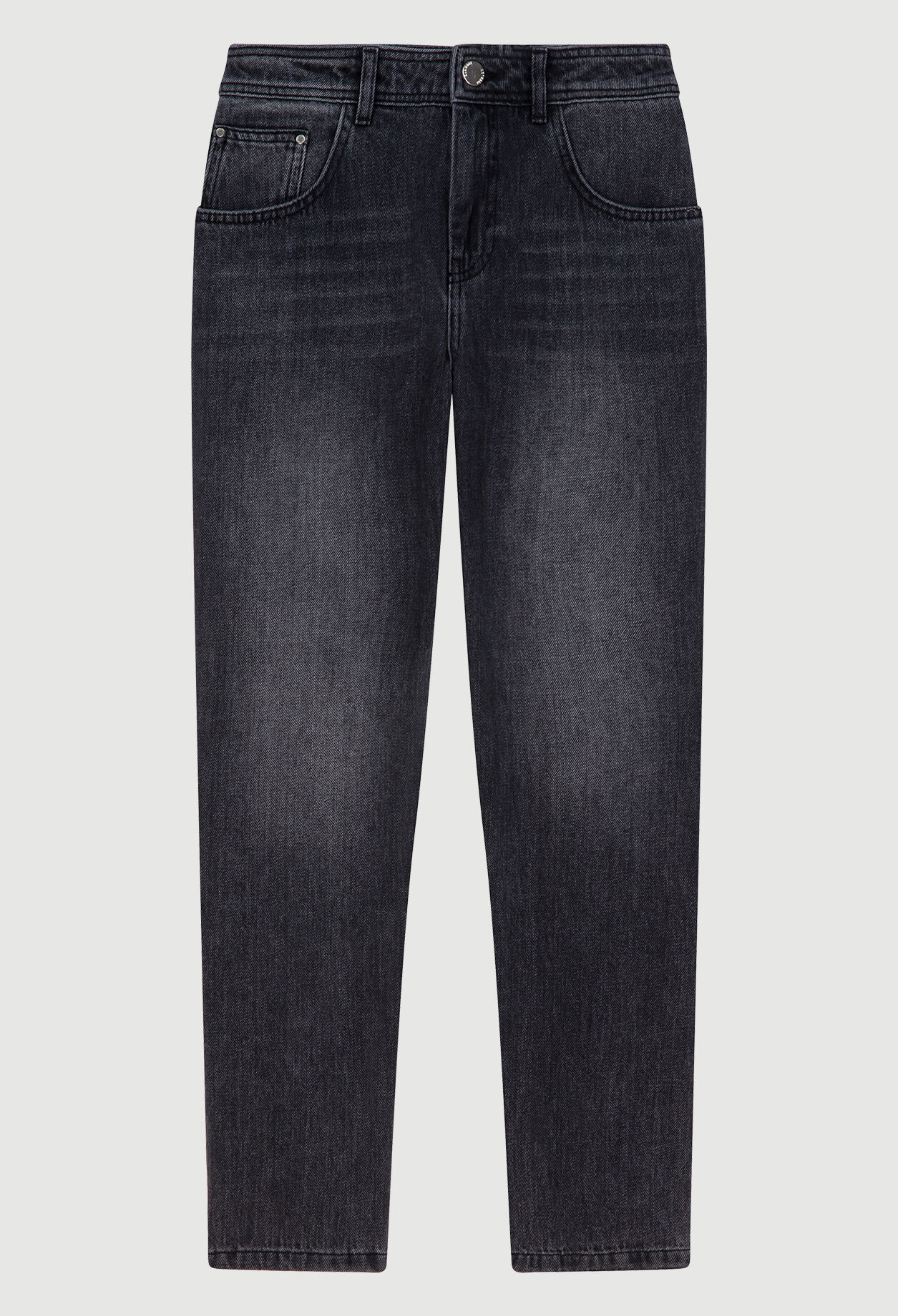 Gerade geschnittene ausgewaschene Jeans
