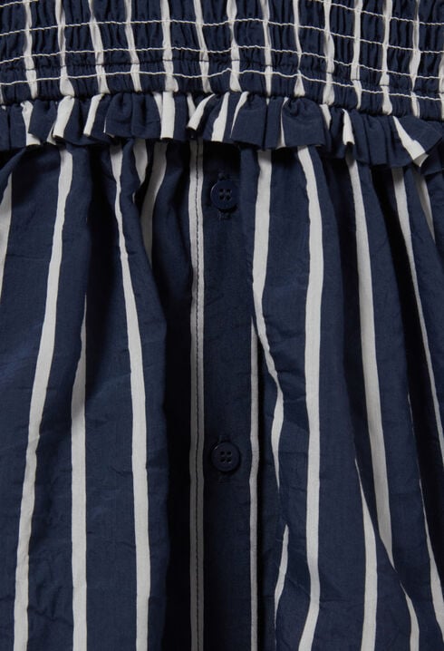Gestreiftes Wickelkleid