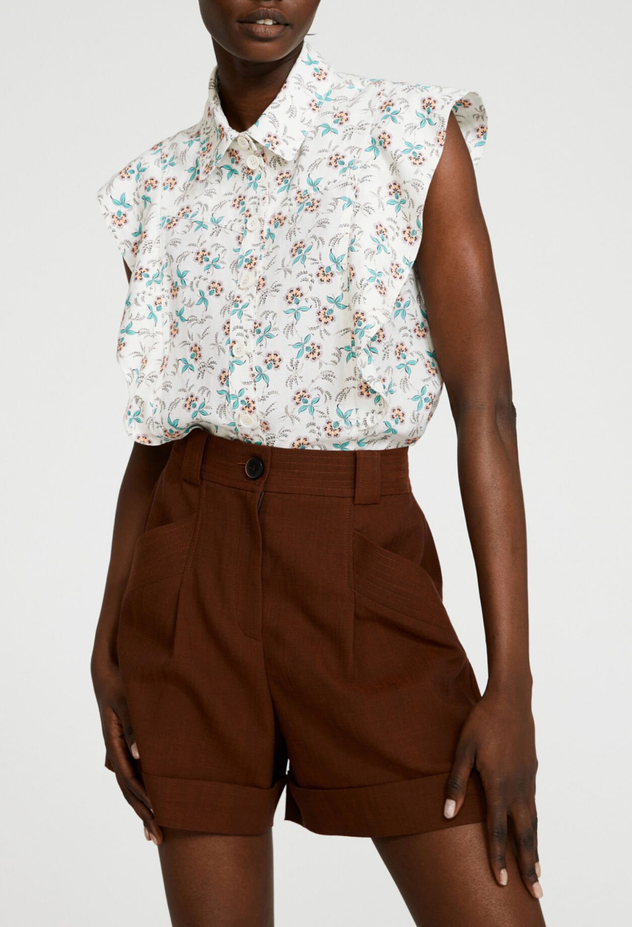 Ärmelloses Hemd mit Printmotiv