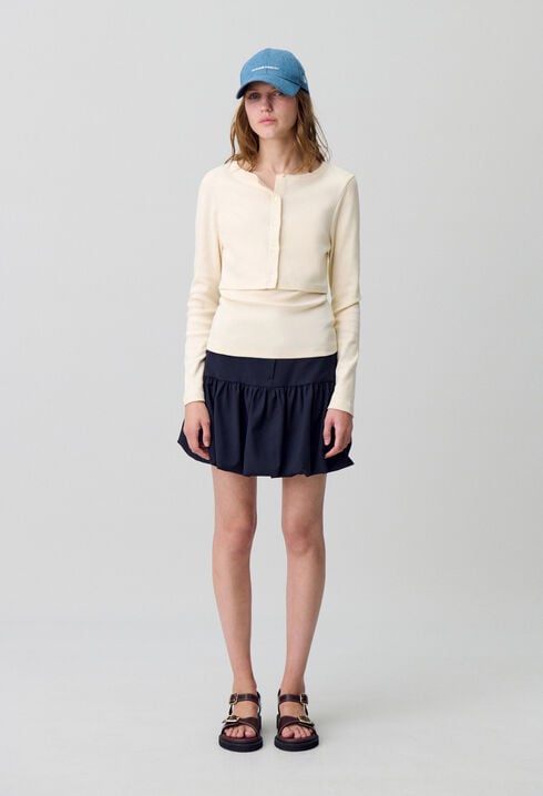 Set aus T-Shirt und Strickjacke
