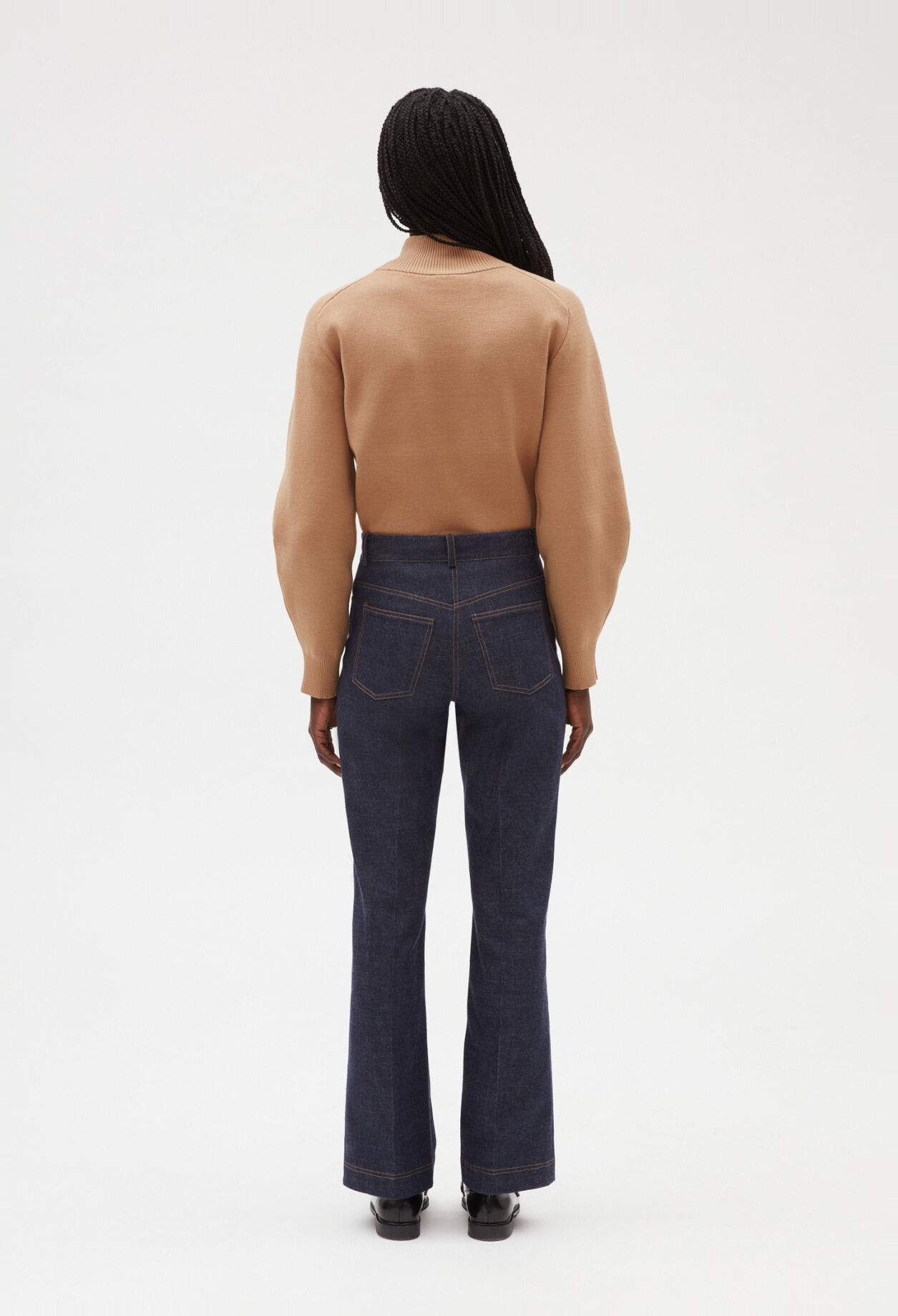 Denim-Hose in Rohblau