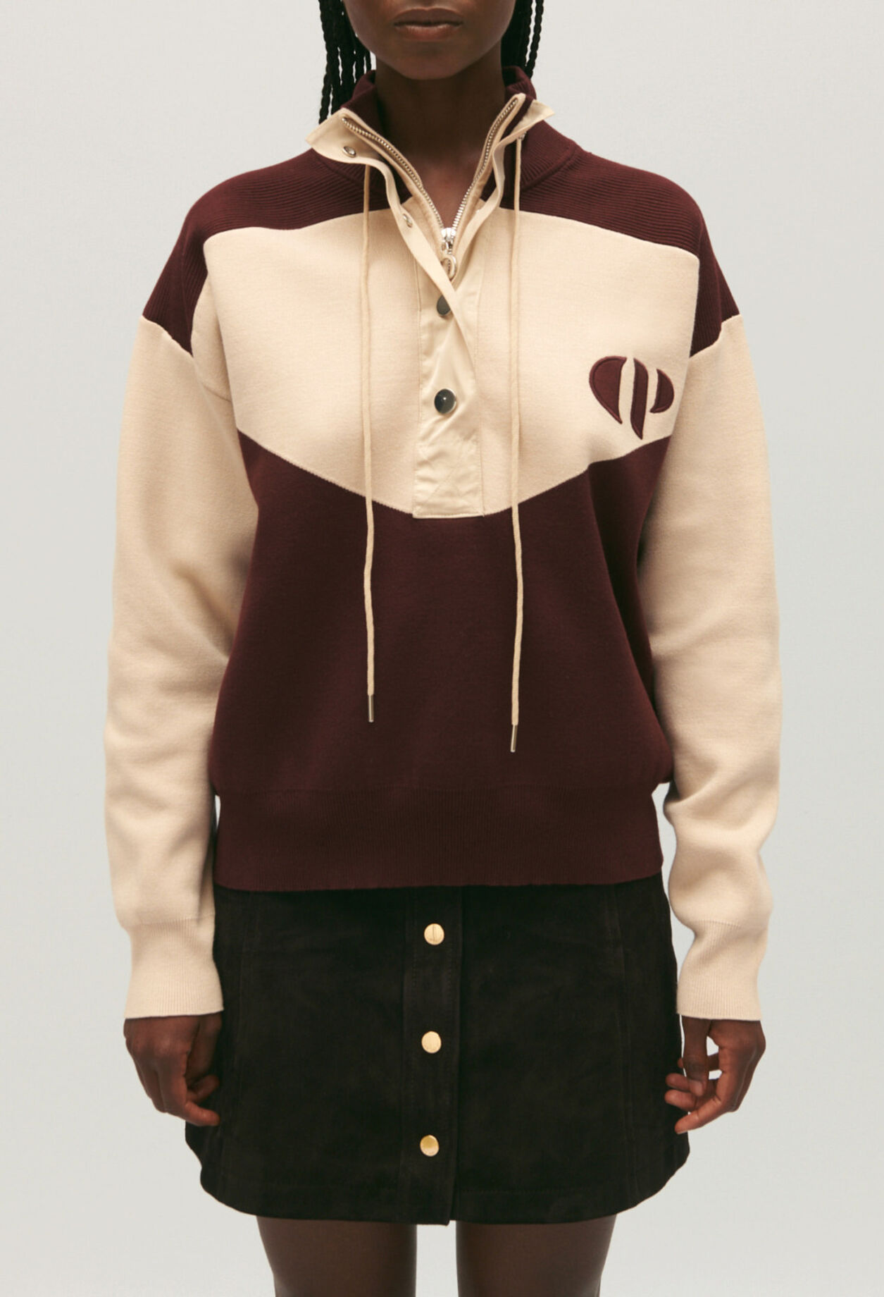 Sweatshirt Minimum Troyerkragen