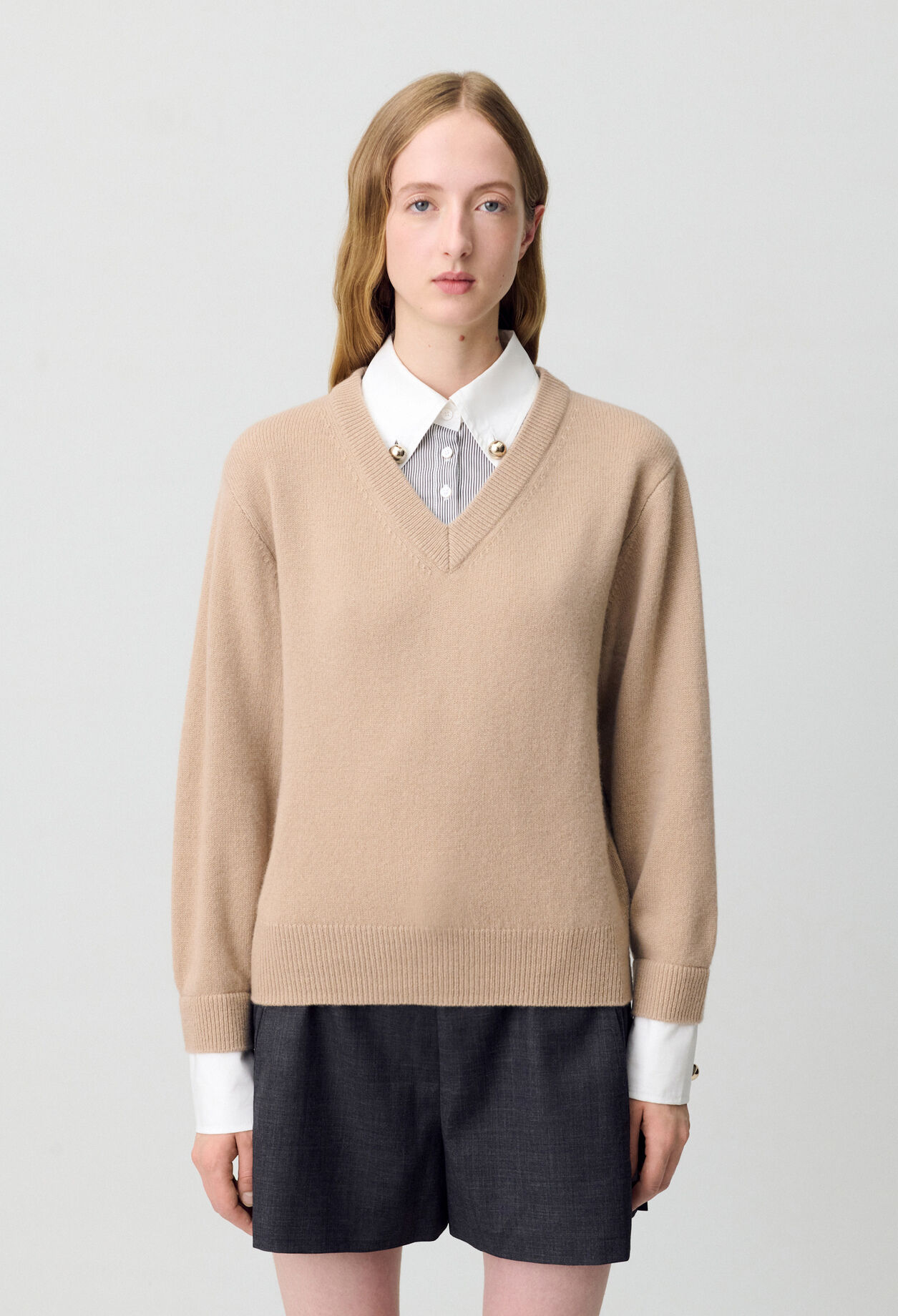 Pullover mit V-Ausschnitt