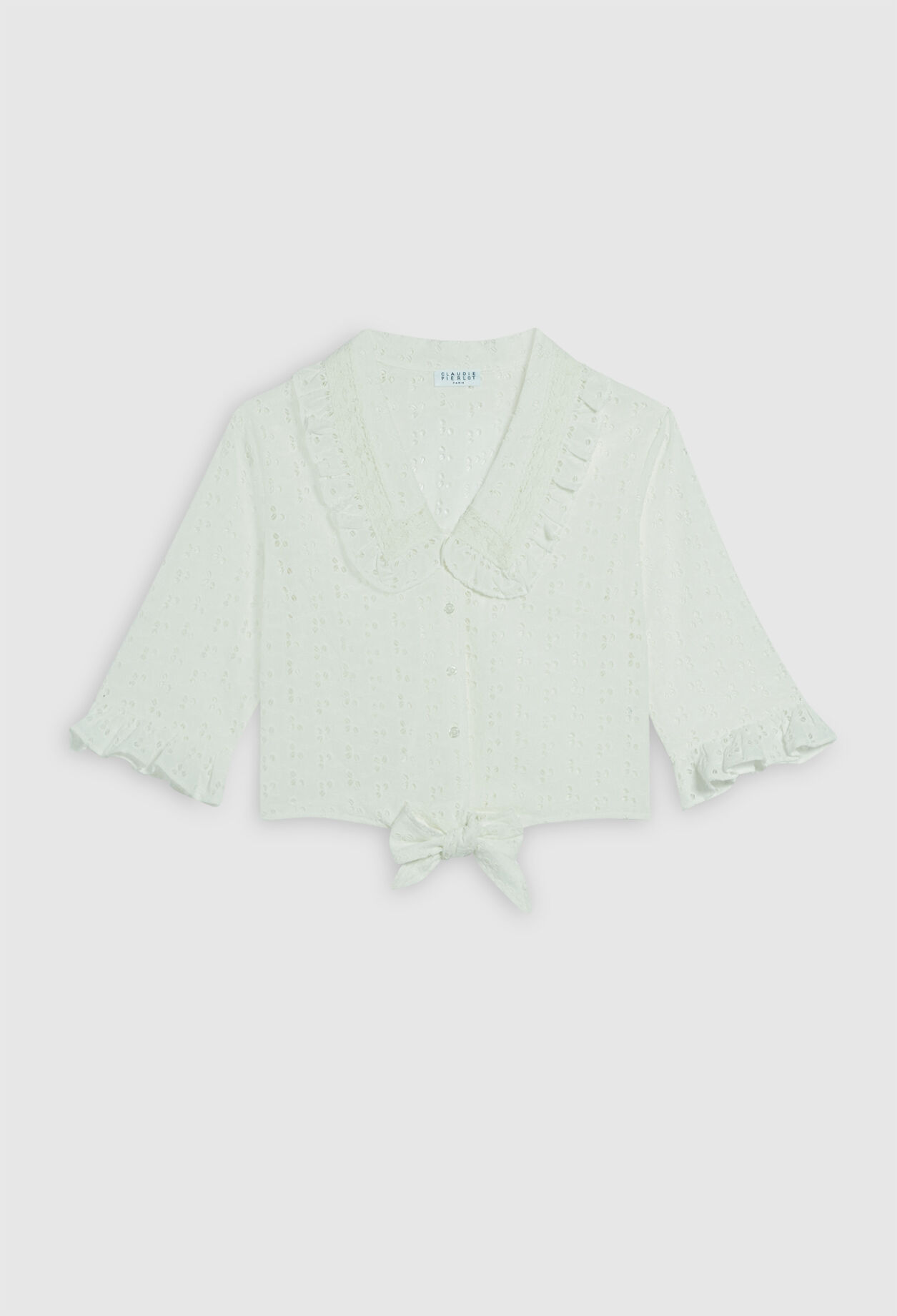 Bluse zum Zubinden aus Bio-Baumwolle