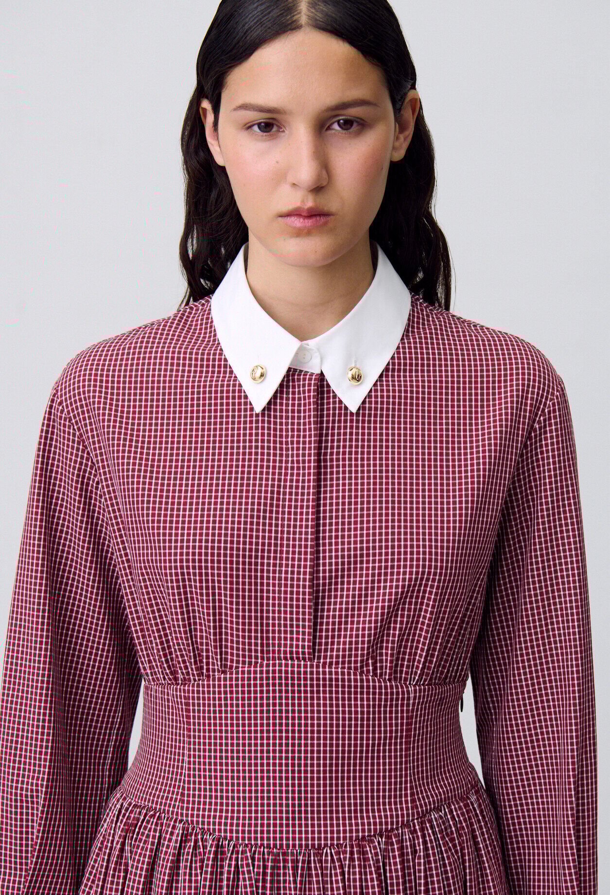 Kurzes Kleid mit Karomuster