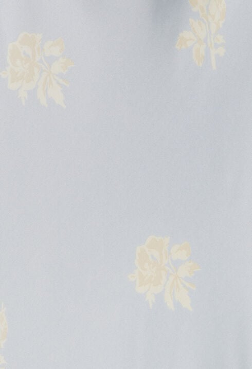 Satinkleid mit Blumen