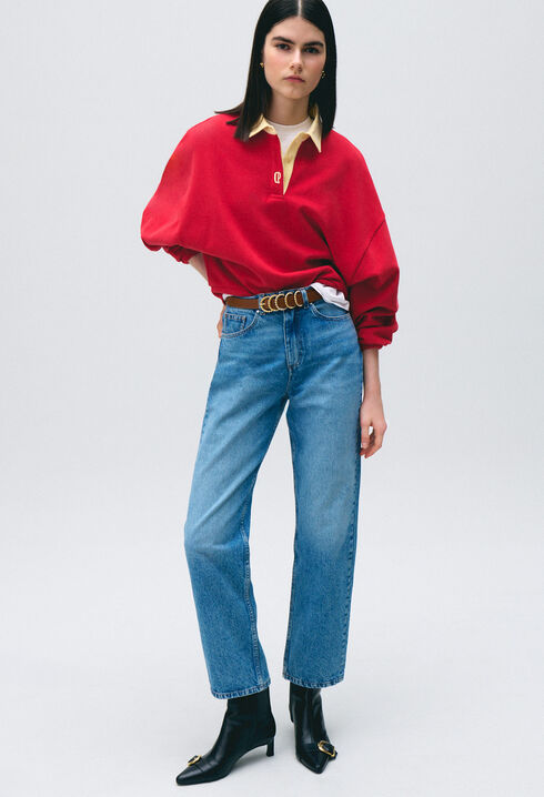 Oversize-Sweatshirt aus Baumwolle