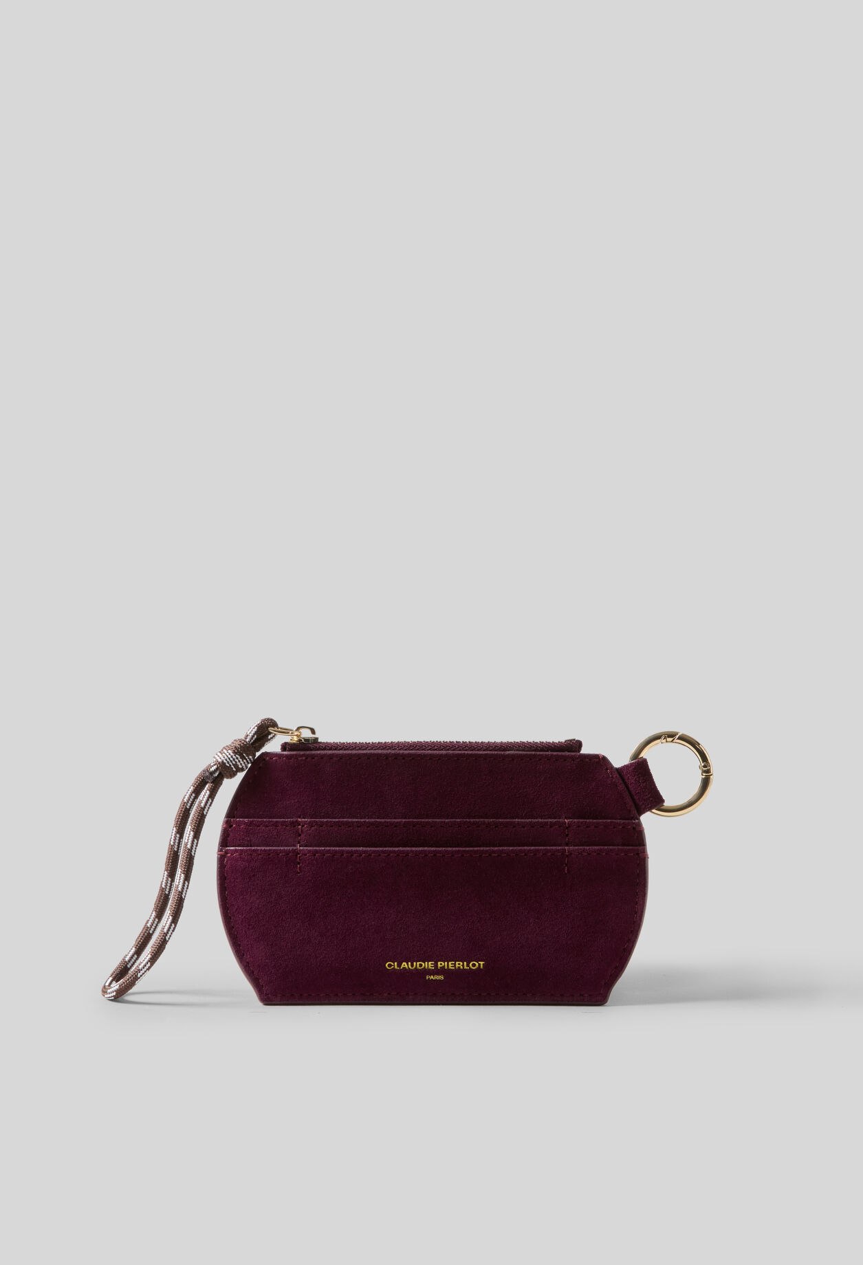 Kartenetui Wildleder beige