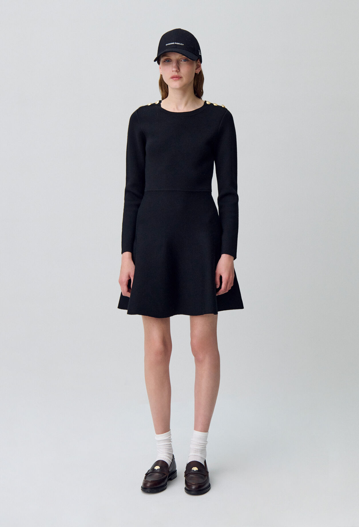 Strickkleid in Skater-Optik