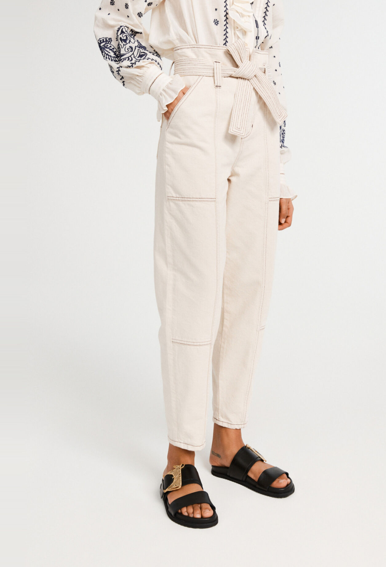 Jeans mit hoher Taille