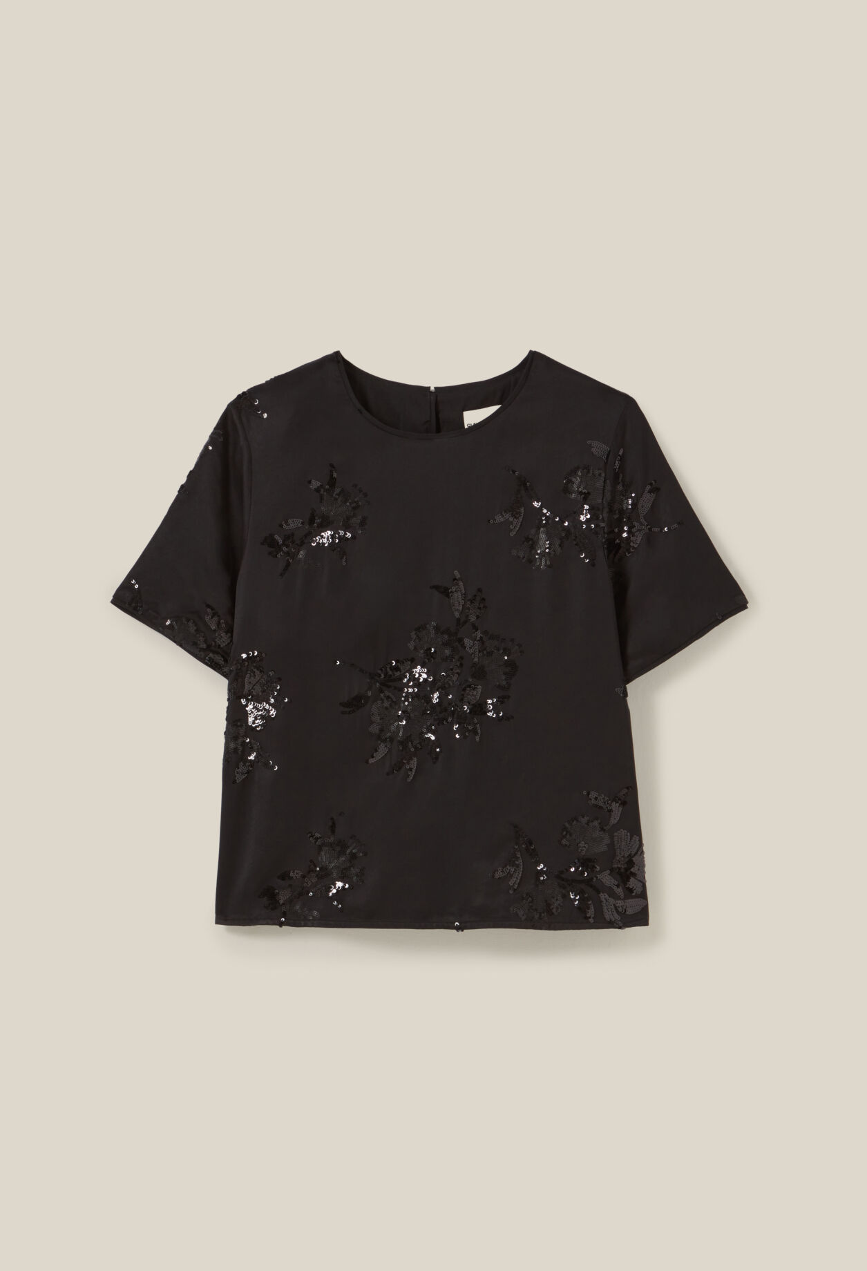 Schwarzes Top Pailletten