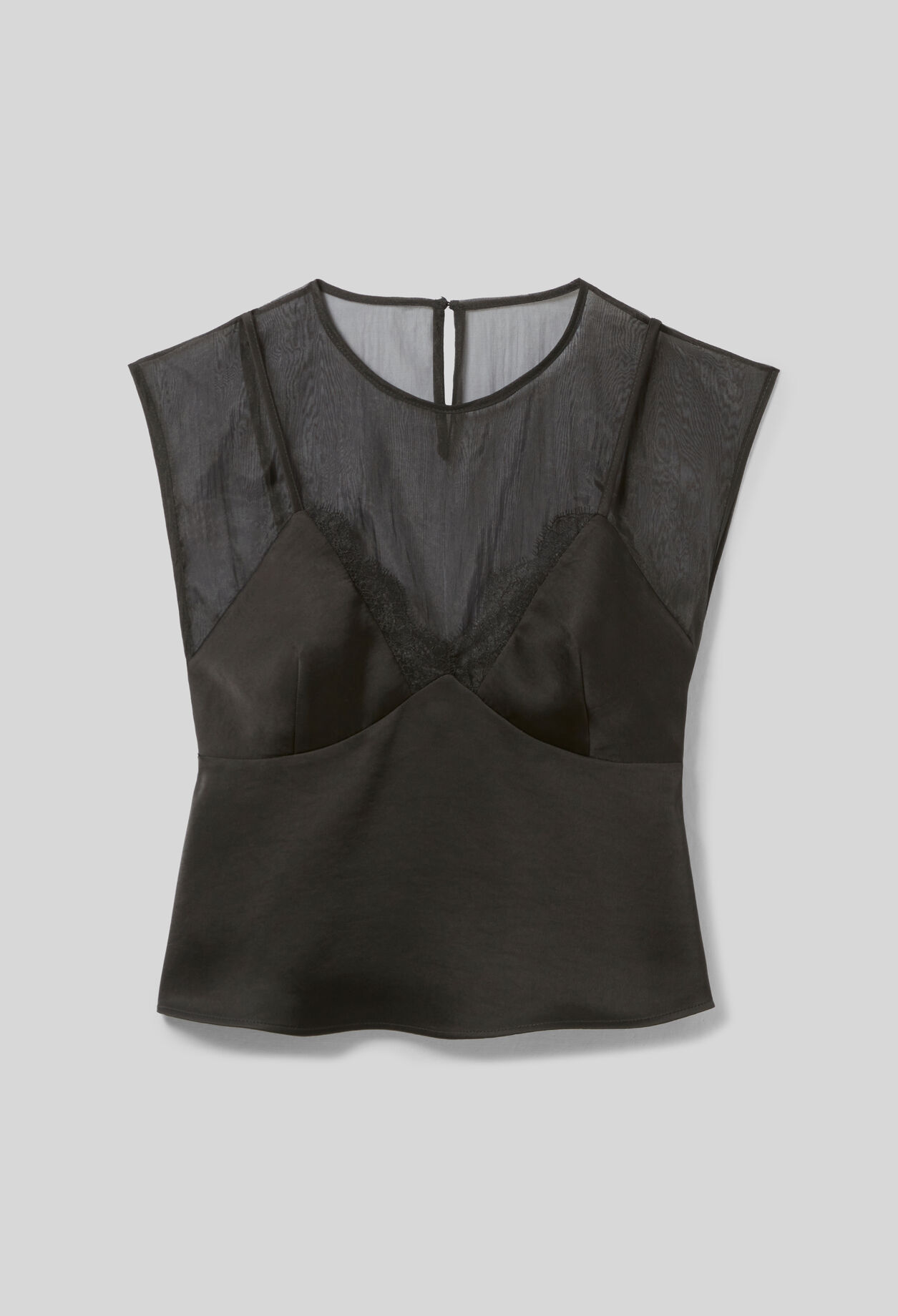 Fließendes Top mit Spitzendetails