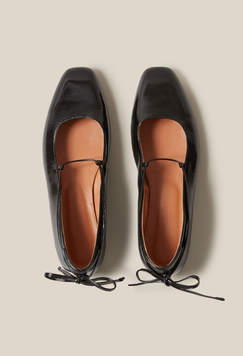 Ballerinas Lackleder