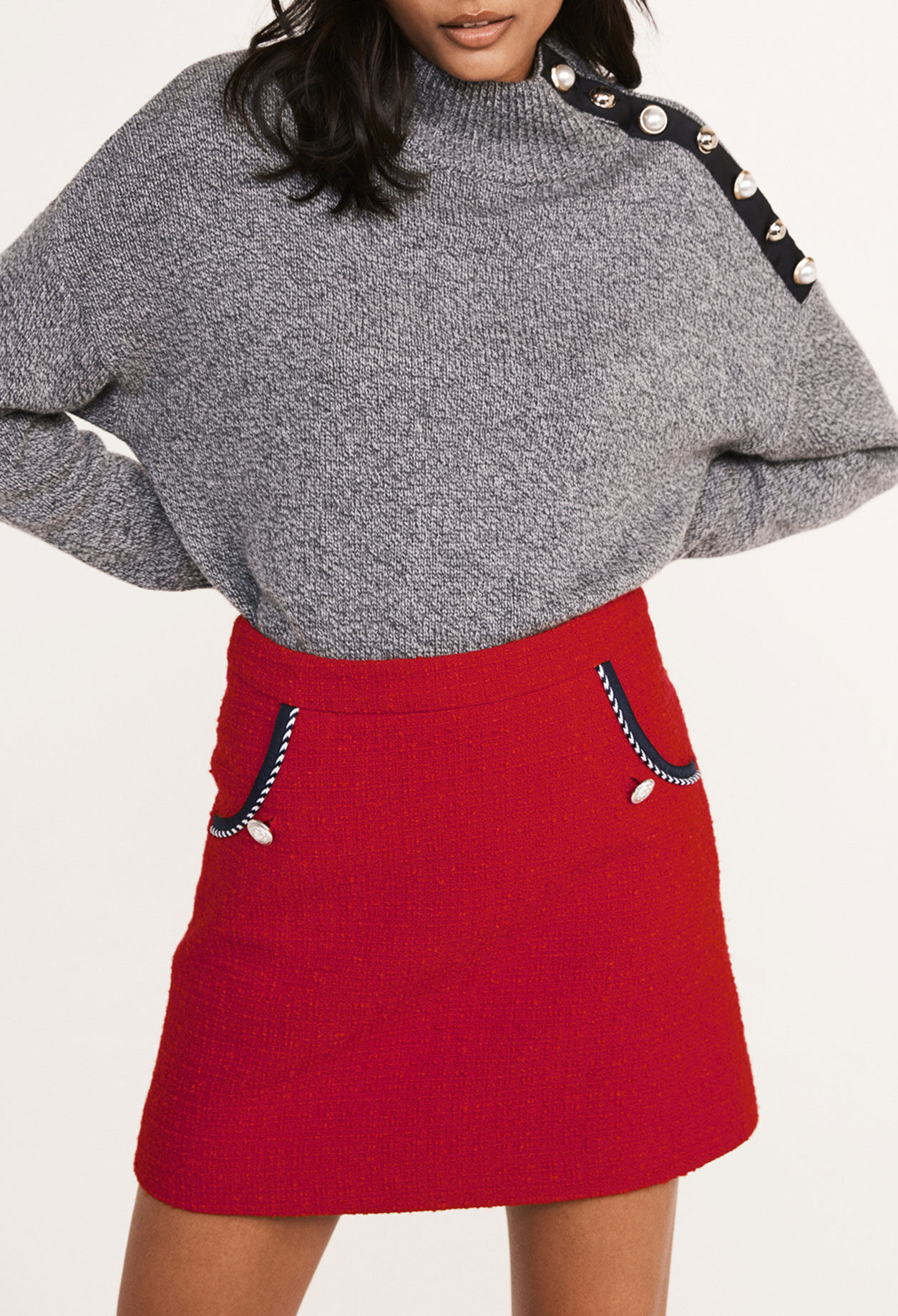 Minirock aus Tweed
