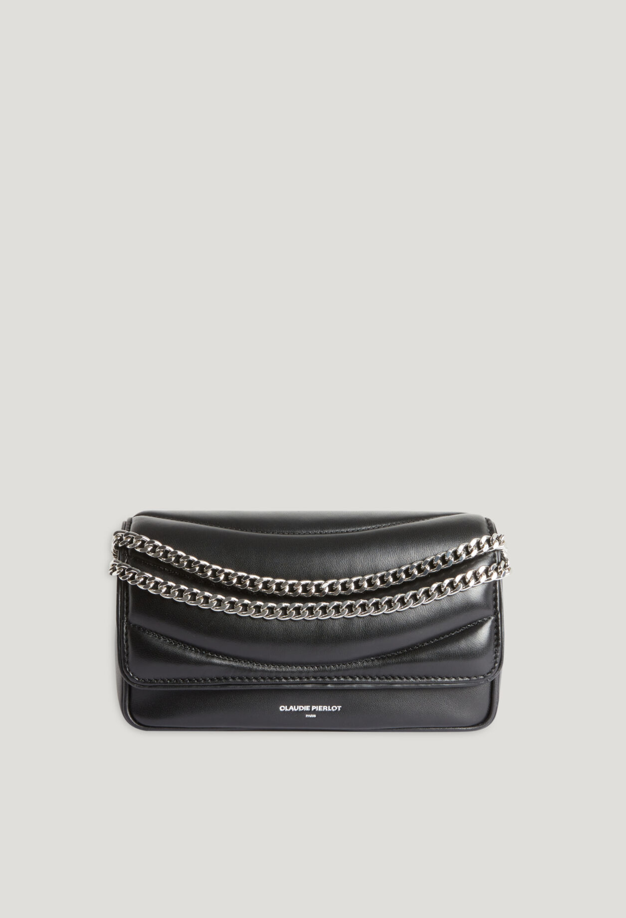 Angelina-Tasche schwarzem Steppleder