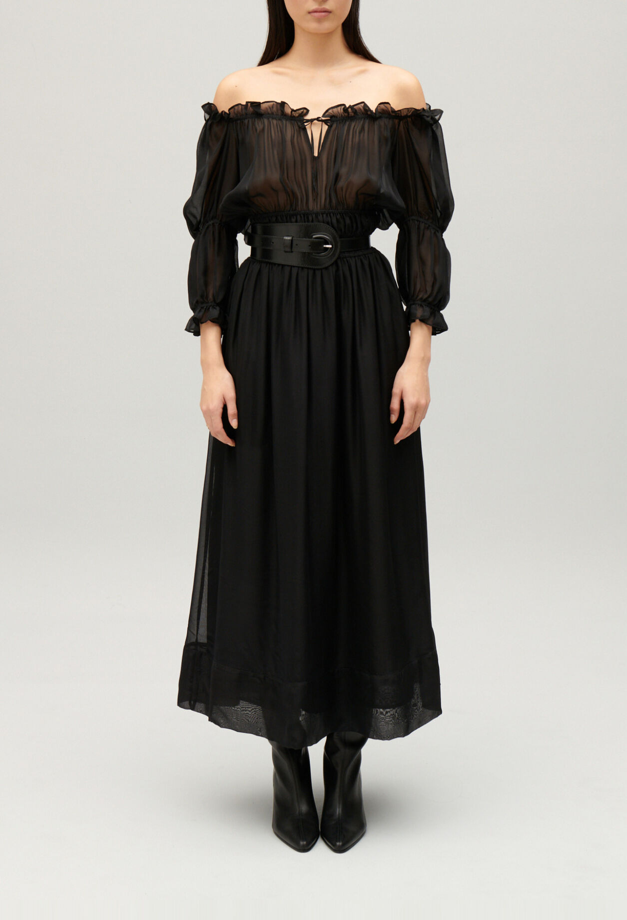 Langes Kleid Schwarz