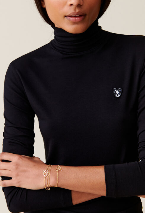 Top Jean Toto mit Rollkragen