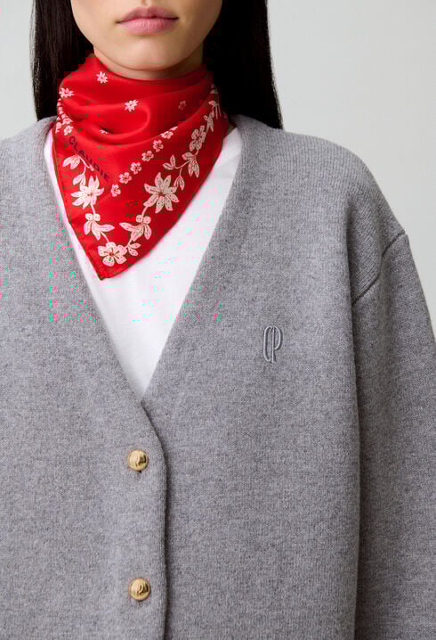 Oversize-Cardigan aus Wollmischung