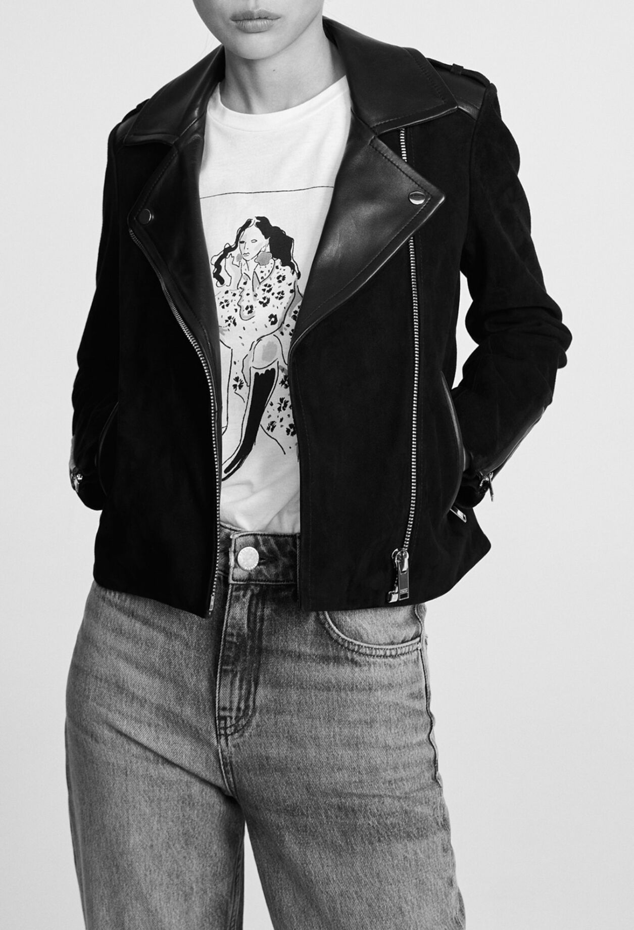 Leder Jacke