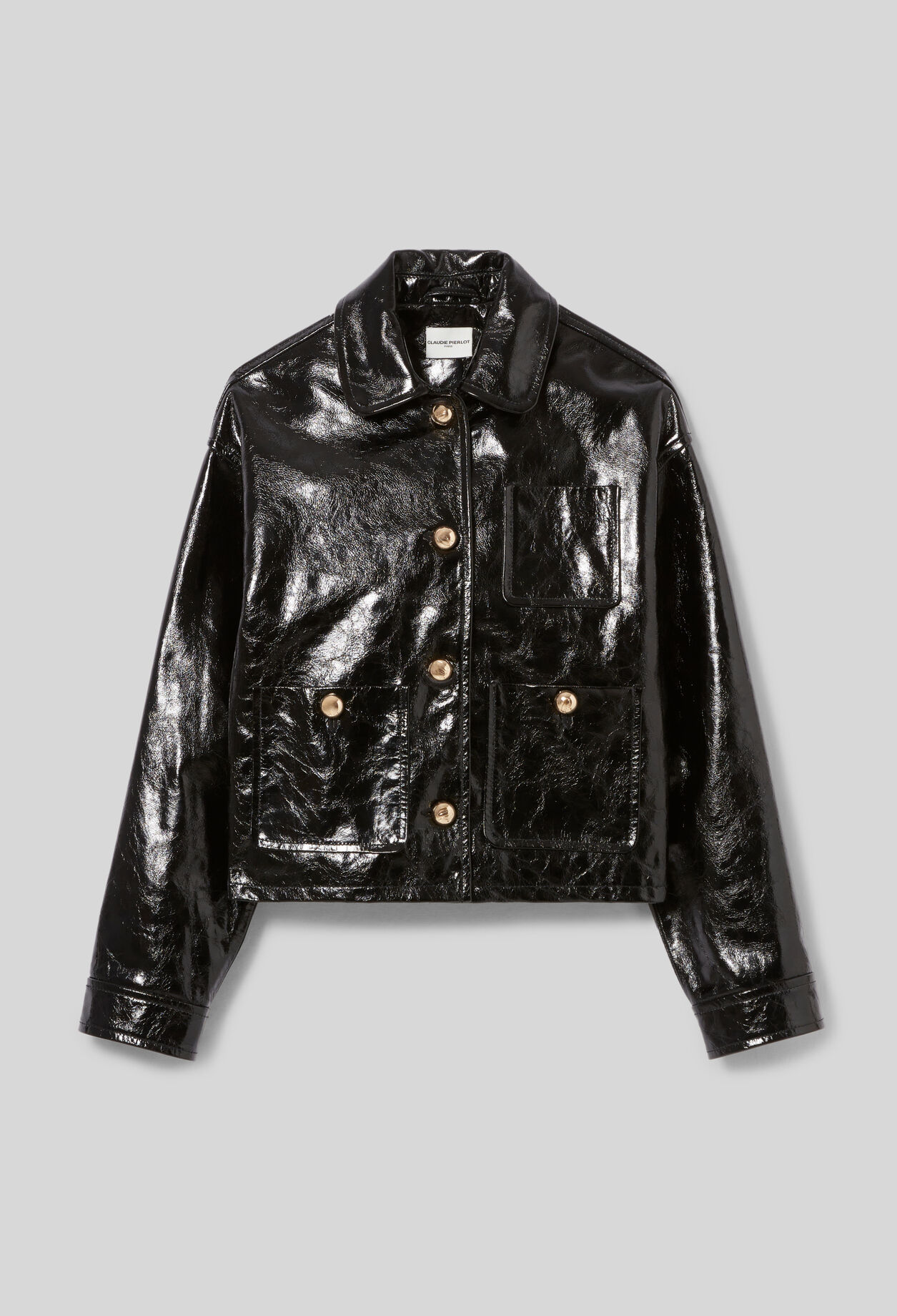 Blouson aus Antik-Lackleder