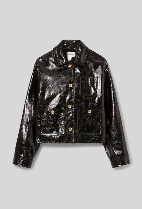 Blouson aus Antik-Lackleder