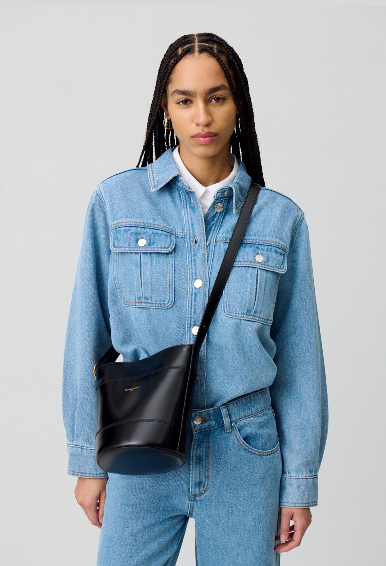 Solveig Tasche Eimer Leder