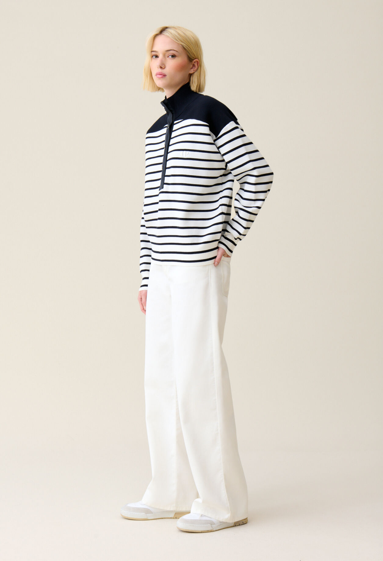 Sweatshirt Minimum marinière
