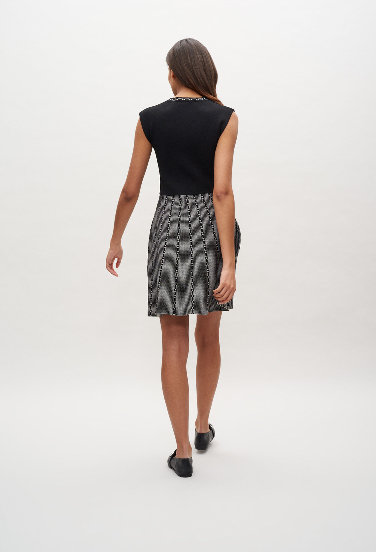 Ärmelloses Strickkleid