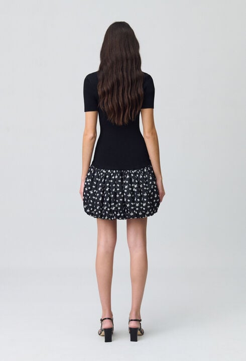 Kurzkleid in Bubble-Design