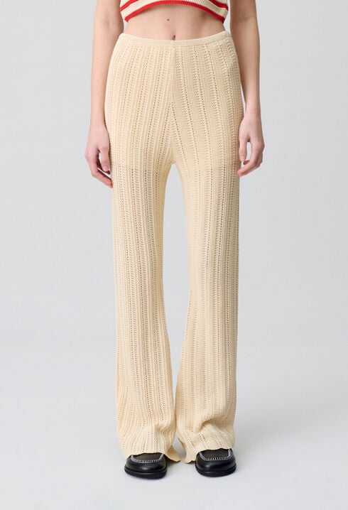 Crochet-Hose mit fließendem Schnitt