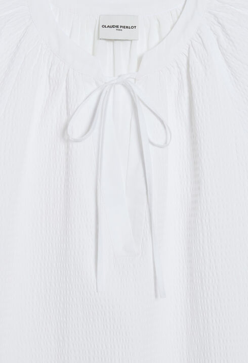 Kurzes Schn&uuml;rkleid Wei&szlig;