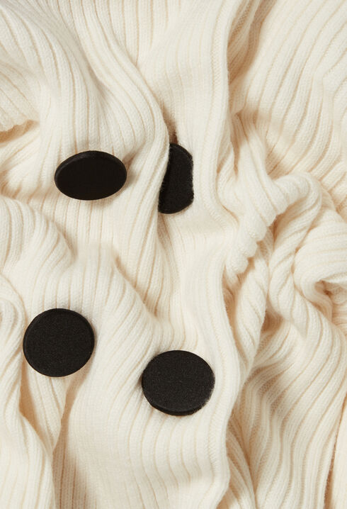 Gestrickte Knopfjacke aus Wollmix