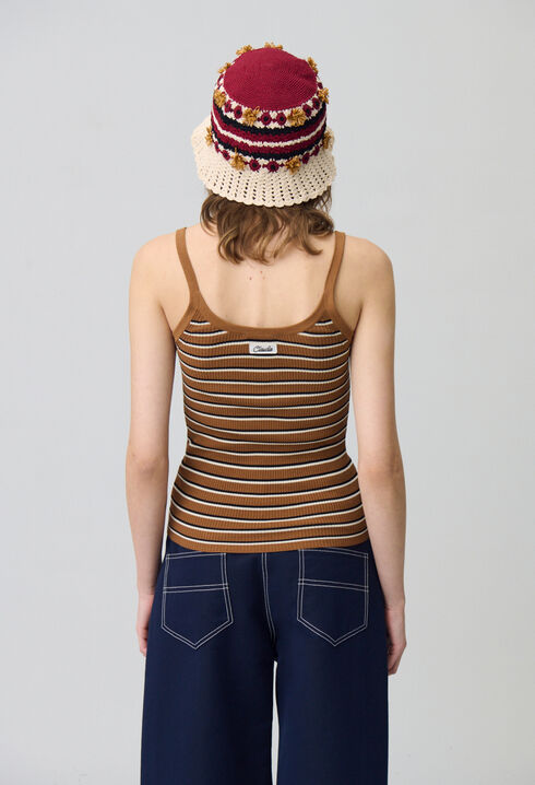 Gestreiftes Top aus feinem Strick