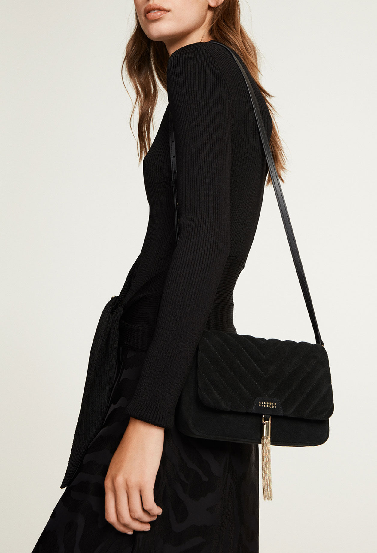 Schwarze Handtasche