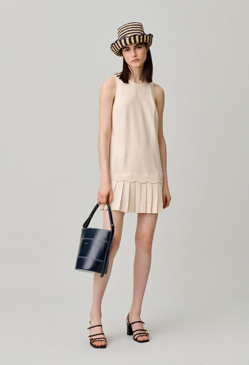 Kurzes Plisseekleid